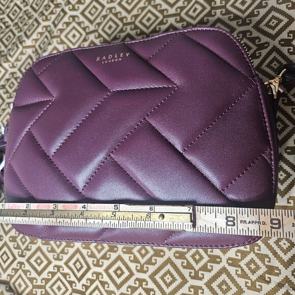 NWT $208 Radley London Dukes Place Quilt Medium Cross Body bag Embossed Leather - Picture 14 of 16